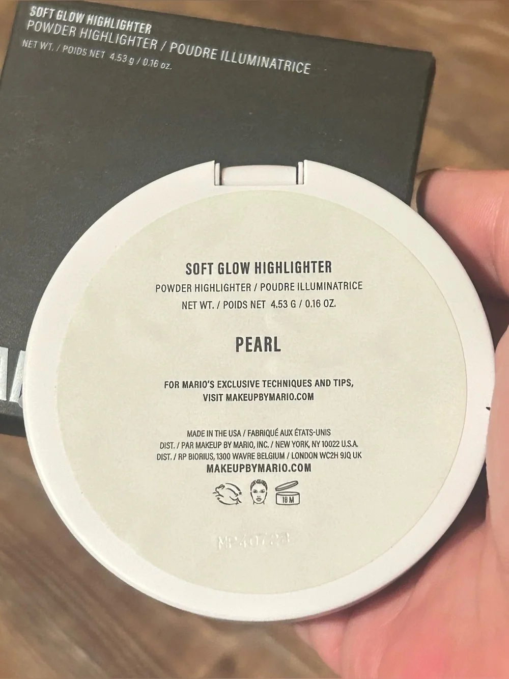 MAKEUP BY MARIO Soft Glow Highlighter in Pearl - Full Size - .16 Oz